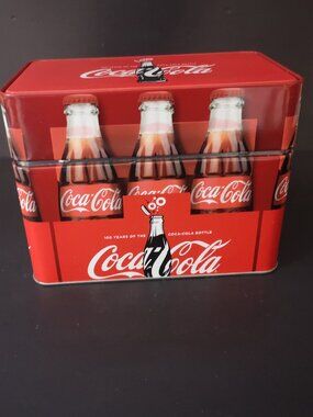 Coca-Cola Recipe Card Collection Metal Tin w/ Recipe Cards & Dividers